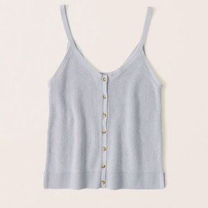 Abercrombie Knit Tank in Baby Blue